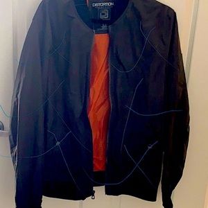Jacket size 10 color blue and orange